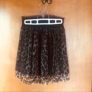 FOREVER 21 leopard print skirt